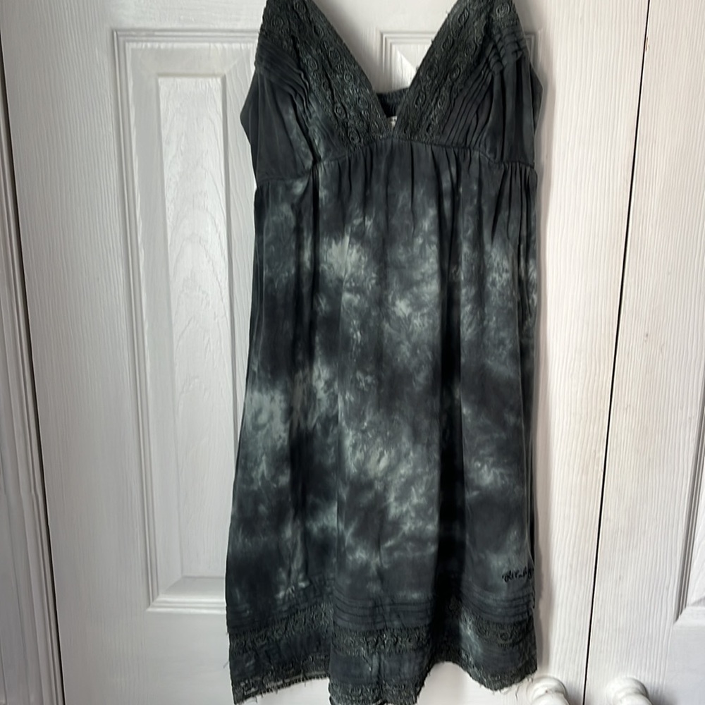Billabong blue gray tie dye tank top dress - sz Medium